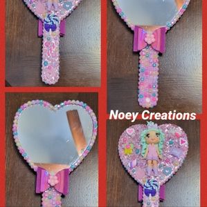 Custom Personalized Heart Large Hand Mirror 😍🥰